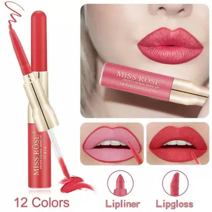 💄Labial Doble Miss Rose💗 Biotez X6