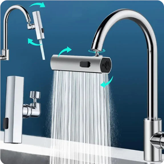 🔄GRIFO 360° MULTIFUNCIONAL DE LUJO 4 EN 1🚿