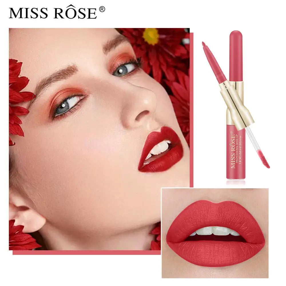 💄Labial Doble Miss Rose💗 Biotez X6