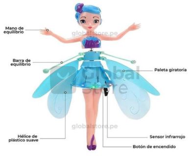🧚🏻♀️HADA MAGICA VOLADORA🪽CON SENSOR 🤩
