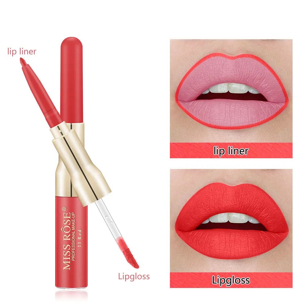💄Labial Doble Miss Rose💗 Biotez X6