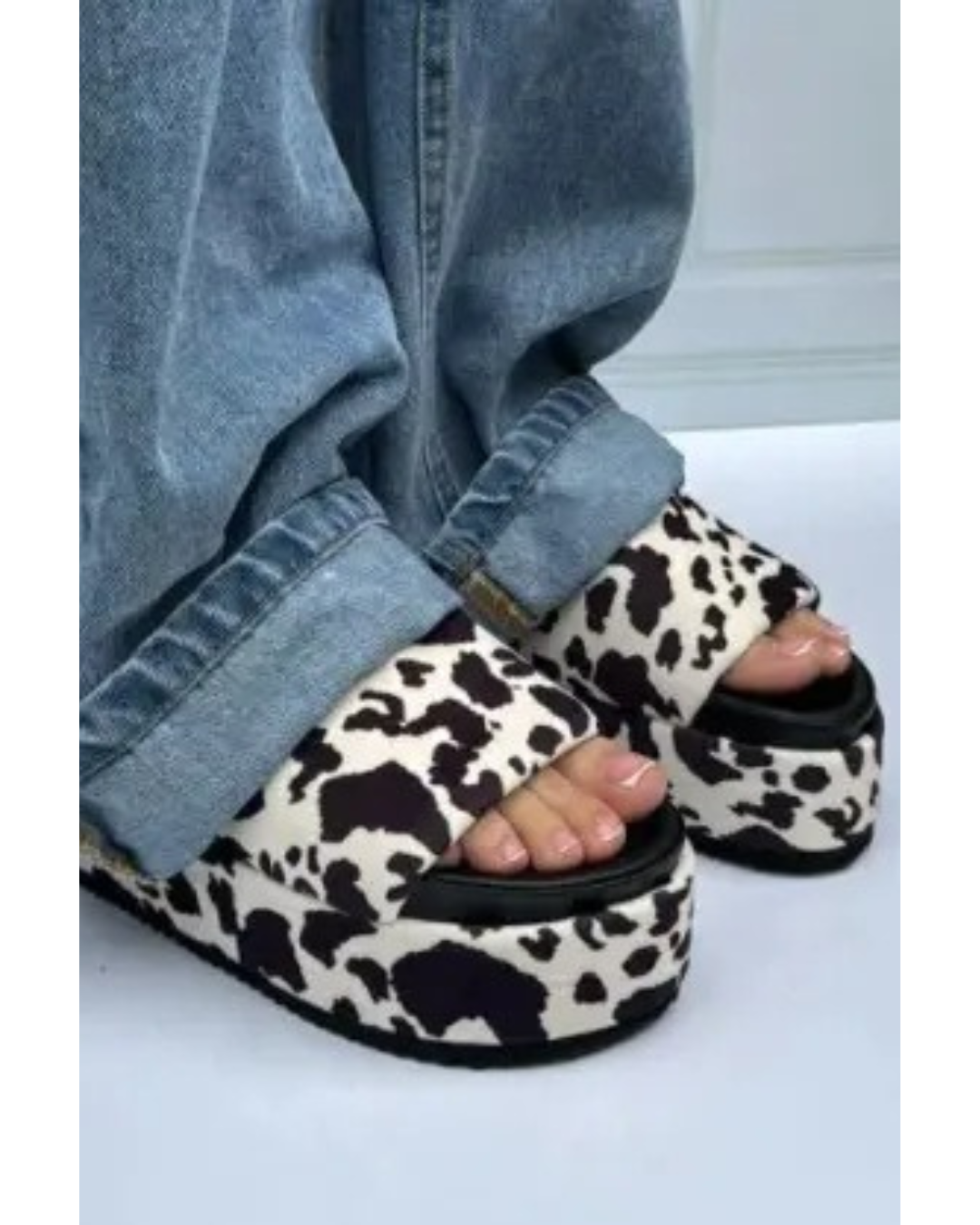 🤎SANDALIAS PLATAFORMA SORELLA ANIMAL PRINT🤎