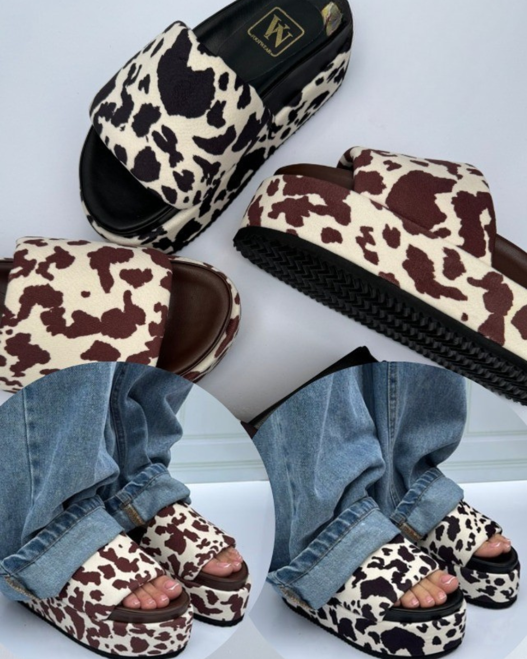🤎SANDALIAS PLATAFORMA SORELLA ANIMAL PRINT🤎