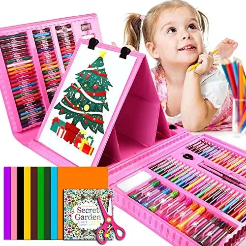 🎨KIT DE ARTE DE 208 PIEZAS PARA NIÑO Y NIÑA🪅