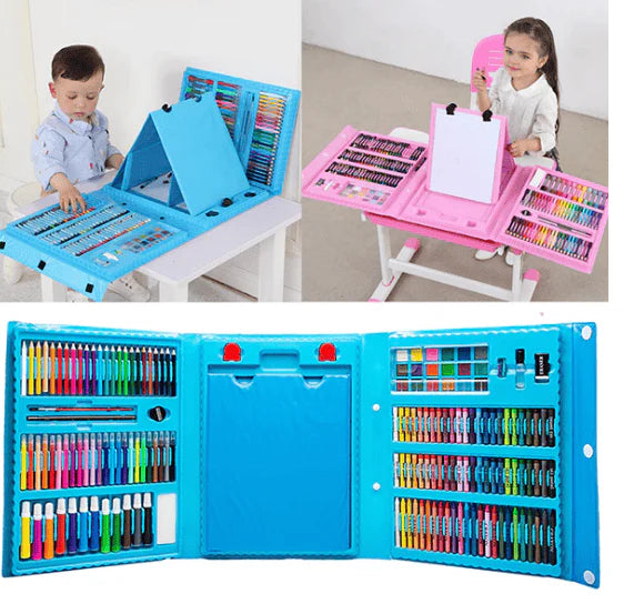 🎨KIT DE ARTE DE 208 PIEZAS PARA NIÑO Y NIÑA🪅