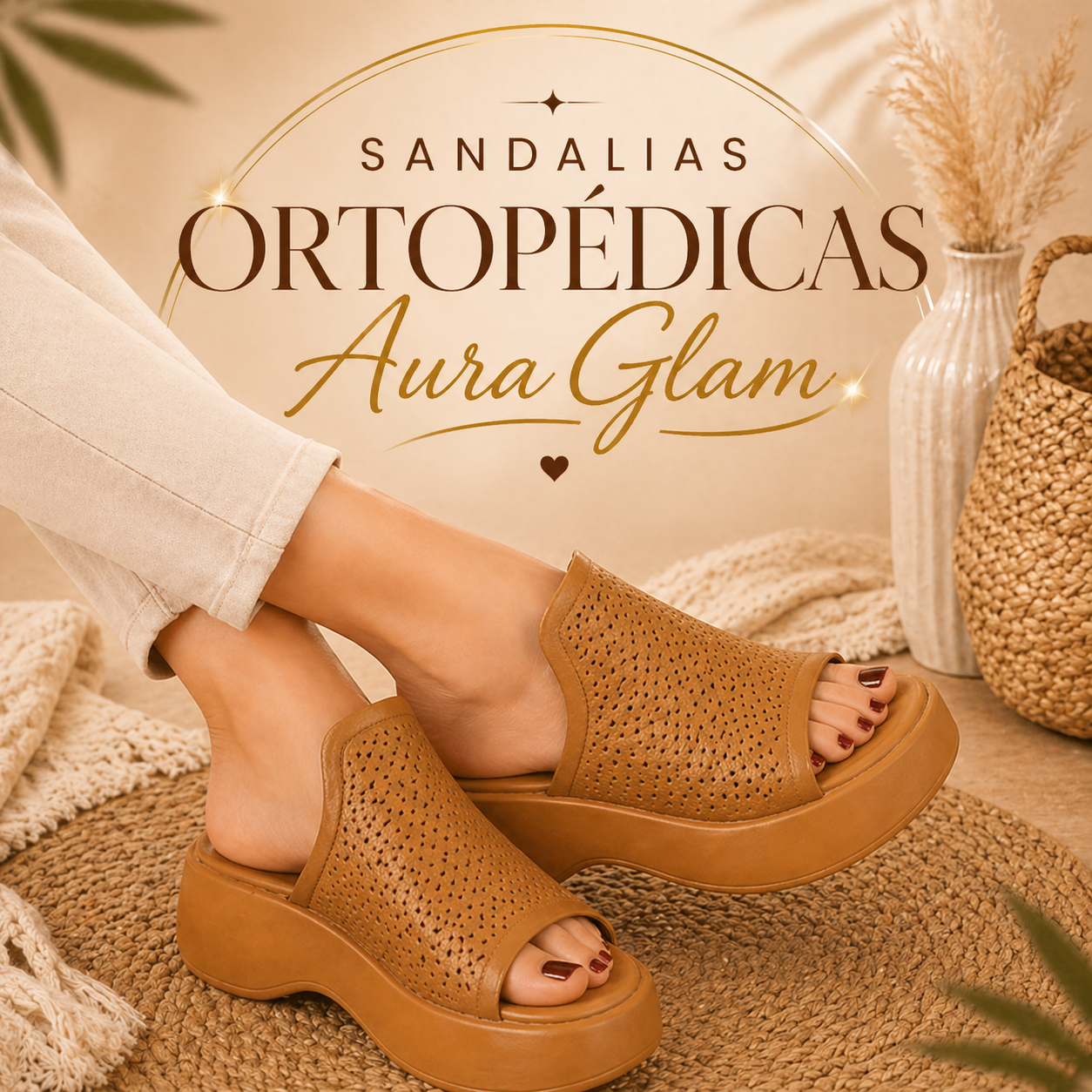 ⭐SANDALIAS ORTOPÉDICAS AURA GLAM⭐