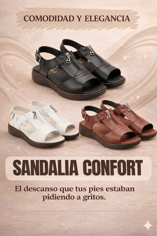 🌸 OLIVIA COMFORT – SANDALIA ORTOPÉDICA CON CIERRE 🌸