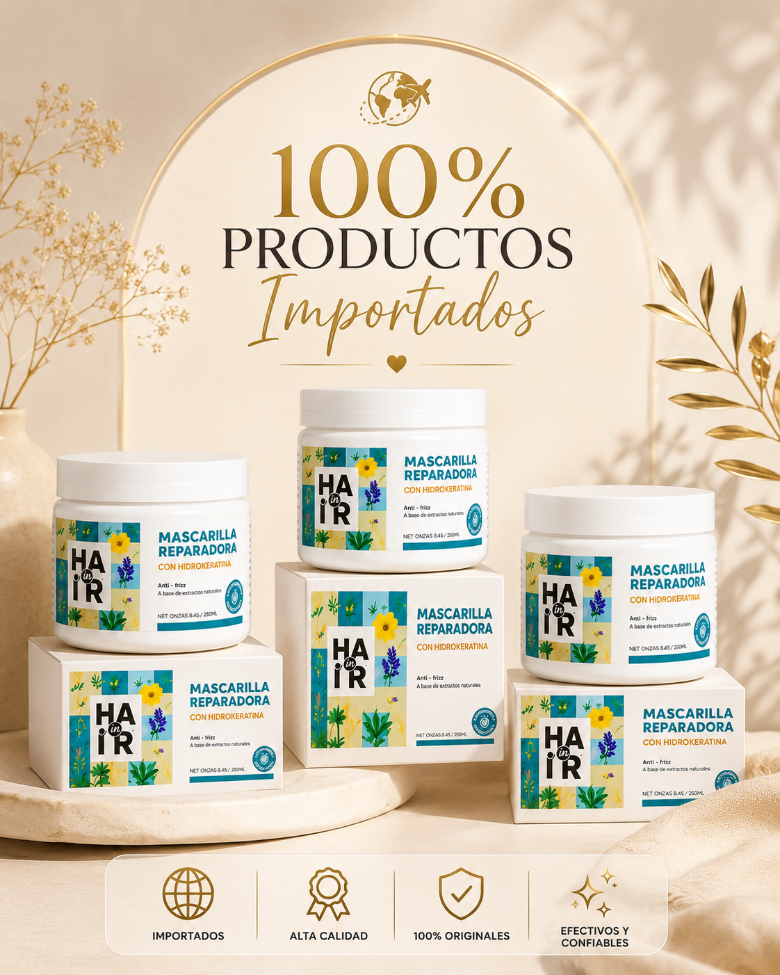 ⭐X4 MASCARILLA REPARADORA CON HIDROKERATINA⭐