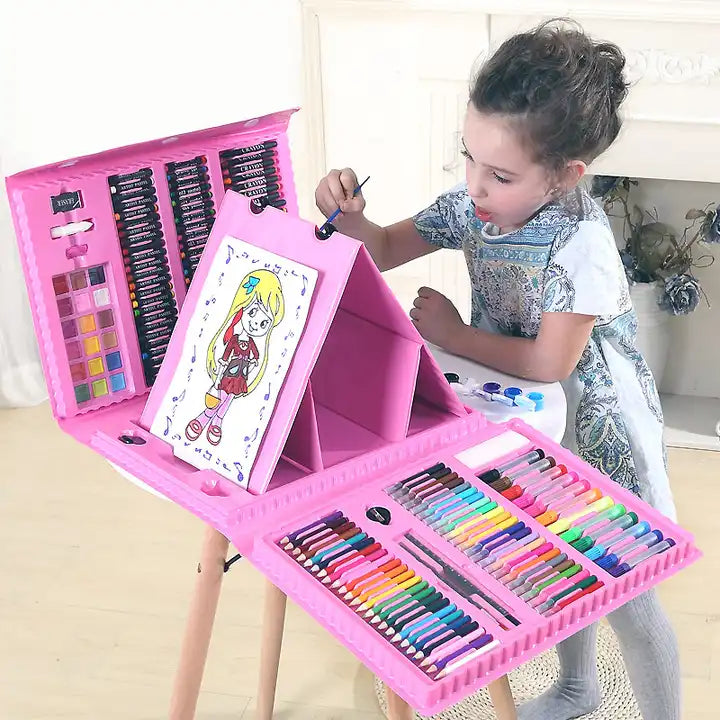 🎨KIT DE ARTE DE 208 PIEZAS PARA NIÑO Y NIÑA🪅